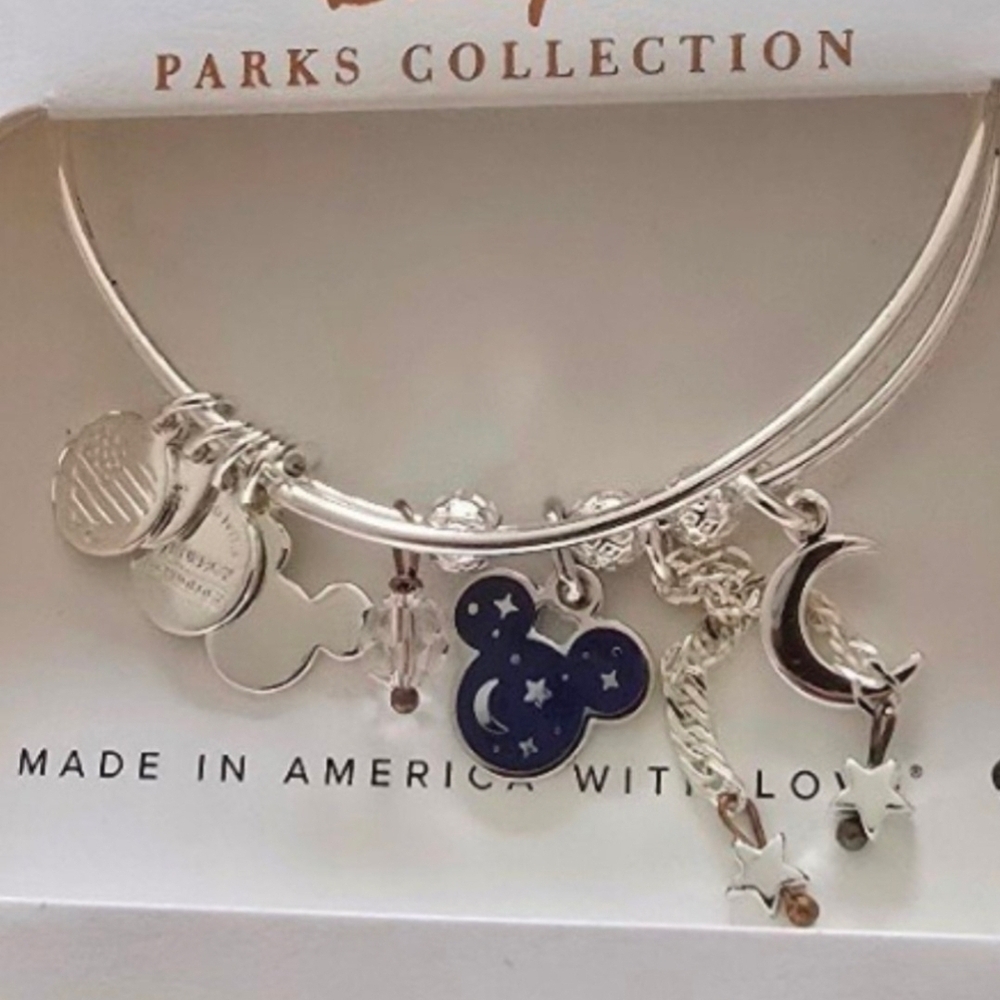 Disney Silver Bracelet with Blue Mickey Charm